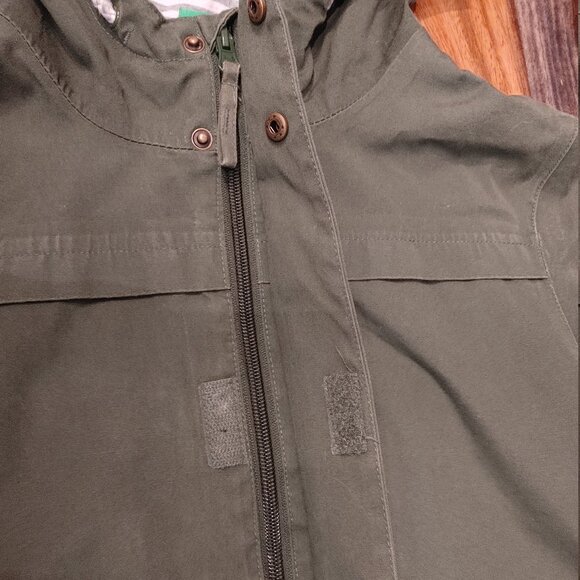 MOUNTAIN WAREHOUSE Girl's Khaki Green Cotton Hooded Jacket - Size 11/12 - Picture 3 of 4